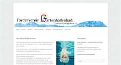 Desktop Screenshot of gartenhallenbad.com