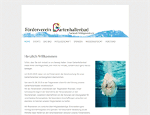 Tablet Screenshot of gartenhallenbad.com